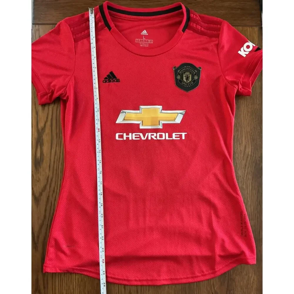 Manchester United 1999 RASHFORD #10 Home football Adidas Sz L Kids soccer jersey